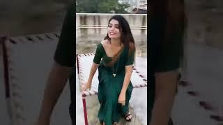 Maza Aega Hot Pratiksha Bankar Latest Saree seductive Navel Look Reel Video #shorts