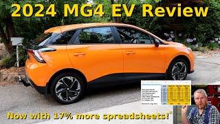 Обзор MG4 EV 2024 года — теперь на 17% больше таблиц!