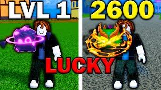 NOOB To MAX The LUCKY WAY In Blox Fruits [FULL MOVIE]