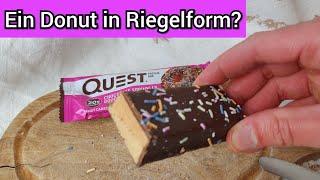 Quest Bar Chocolate Sprinkled Doughnut Proteinriegel | Nährwerte, Zutaten, Tasting | FoodLoaf