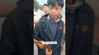 ora sida tawuran di cegat warga pelajar SMP panik #beritaterkini #tawuran