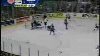 Samsonov's game tying goal - San Jose at Edmonton Game # 4