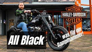 Bike Farm - Harley Davidson Fat Boy 114 "All Black" /Jekill and Hyde Klappenauspuff!