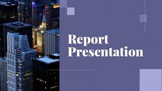 Report Presentation Video Template