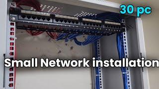 NetWork Lab Ready || Small Network lab 30 Pc With Patch Pannel Installtion