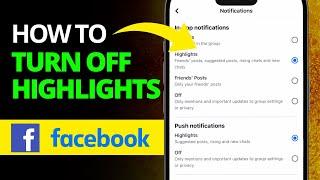 Turn Off Highlight on Facebook