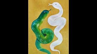 Green Snake and White Snake# Traditional Chinese Painting# Learn to Draw Together# Series of Origin