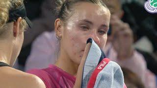 Tennis star inconsolable as she retires from match the day before huge Japan Open final