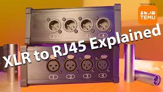 Analog Audio Over Ethernet Cables - 4 channels - Balanced Audio Ethernet ( Cat5e, Cat6, Cat6A, Cat7)