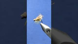 fly tying a dry fly Elk Hair Caddis for trout and grayling #shots