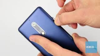 Nokia 5 How to insert SIM and memory card