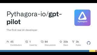 GitHub - Pythagora-io/gpt-pilot: The first real AI developer