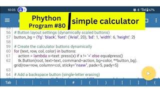 simple calculator using python