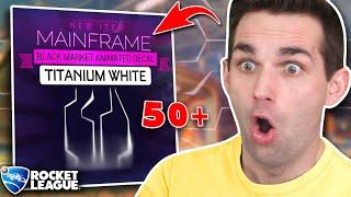 THE LUCKIEST *BLACK MARKET* CRATE BATTLE EVER!  (Best Rocket League Crate Opening War)