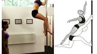 DOUBLES PSE9 - Upright hanging support value 0,7 by Duo Polenotti; Dieuwke & Suzy  pole