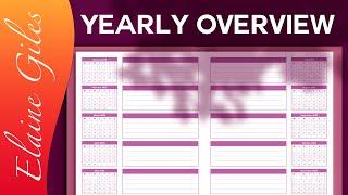 Create a 12 Month Yearly Overview Planner Page Layout in Affinity Publisher