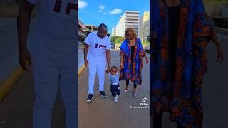 Commentator and his beautiful  wife moureen ngigi and their son #commentator254 #moureenngigi
