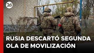 Rusia descartó una 2º ola de movilización de reservistas