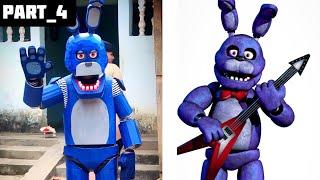 How To Make Bonnie Full Costume With Cardboard [ FNAF COSPLAY ] PART_4