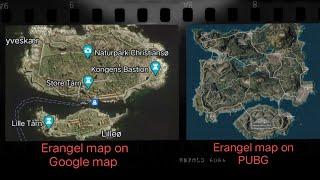 PUBG Erangel map on google map | Real Erangel map