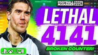 LETHAL 4141 FM24 Tactic | BROKEN Counter! | Best FM24 Tactics!