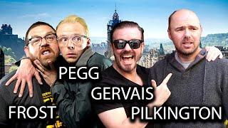 Simon Pegg, Nick Frost, Karl Pilkington, Ricky Gervais & Chris Martin - Radio Excerpts