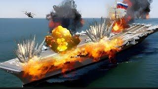 5 Minutes Ago!USA Blows Up Russian Main Carrier With Sophisticated Weapons - ARMA 3