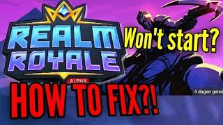 Realm Royale won't start!! How to fix?! Download apk link in description⬇️⬇️