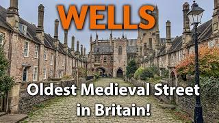 England's Smallest City - WELLS - Has the Oldest Medieval Street in Britain!