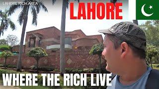 LAHORE - WHERE THE RICH AND FAMOUS LIVE / WALK THROUGH ONE OF THE POSH AREAS / PAKISTAN TRAVEL VLOG