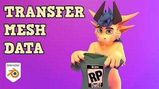 Transfer Mesh Data (or how to clothe your Avatar) Tutorial