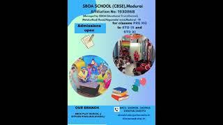 SBOA SCHOOL ADMISSIONS OPEN FOR PRE KG TO IX & XI  #education