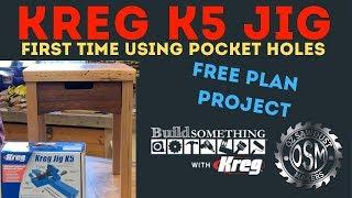 Using Kreg Pocket Hole Jig for first time - Side table build - Night stand build - Kreg review