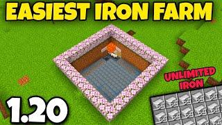 EASIEST IRON FARM MINECRAFT POCKET EDITION 1.20 IN HINDI || IRON FARM MINECRAFT BEDROCK 1.20 ||