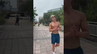 Summer means walking around the city shirtless 