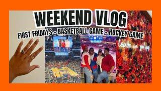 WEEKEND VLOG | Girls' Night + Basketball Game w/ TikTok + First Hockey Game + New Nails #weekendvlog