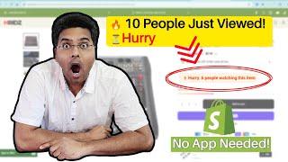 How to Show "X People Viewed This Product" in Shopify – Boost FOMO Urgency & Sales! 