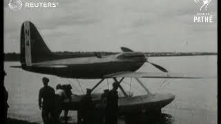 Aviation: Schneider Trophy: Supermarine Rolls Royce S6 aircraft tested (1929)