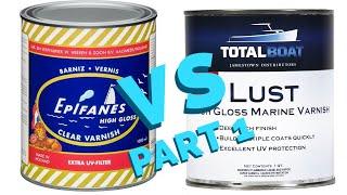 EPIFANES vs. TOTALBOAT varnishes. Choose the BEST VARNISH for boat restorations and wood working EP4