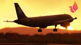 MSFS 2020 - Fenix A320 | AMAZING Sunset landing in Asturias. Vueling flight from Barcelona.