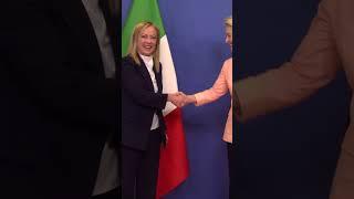 Italy’s Meloni has a message for Brussels: I’m here! Von der Leyen welcomes  Giorgia Meloni