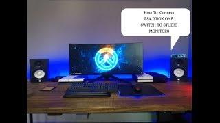 How To!! Connect Studio Monitor Speakers to PS4, Xbox One, Nintendo Switch