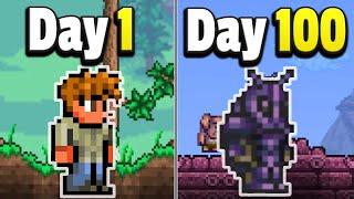 I Played 100ish Days Of Terraria As a New Player