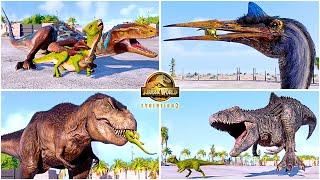 Homalocephale Hunting Animations of All Dinosaurs & Flying Reptiles  Jurassic World Evolution 2