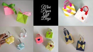 5 Easy Mini Paper Gift Bags Ideas | Paper Craft | How to make Mini Paper Bags | DIY