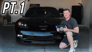 C6 Corvette Supercharger Install Pt. 1 (ECS Supercharger Kit)