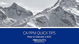 CA PPM Quick Tips | How to Execute a XOG