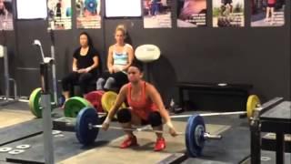 Alyssa Snatch Double 72 kg (159 lbs) at 63 kg bodyweight