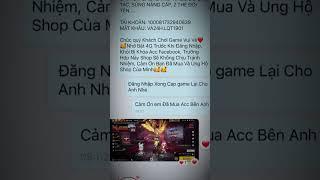 Zalo: 0924.615.231, Shop Acc Uy Tín Số 1 Việt Nam, Được Hỗ Trợ Bởi Các Youtobe Nổi Tiếng#freefire