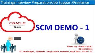 Oracle Fusion SCM Cloud Training & Placement Demo-1(+91 8885589062)